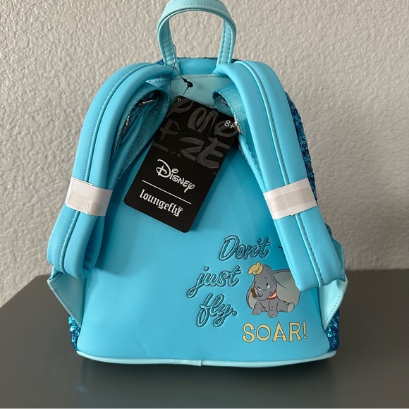 Loungefly Dumbo Sequin Exclusive Mini Backpack NWT main image 6